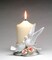 Ceramic Couple Of Doves 3" Pillar Candle Holder, Wedding Décor, Wedding Gift, Wedding Favor, Anniversary Décor, Anniversary Gift